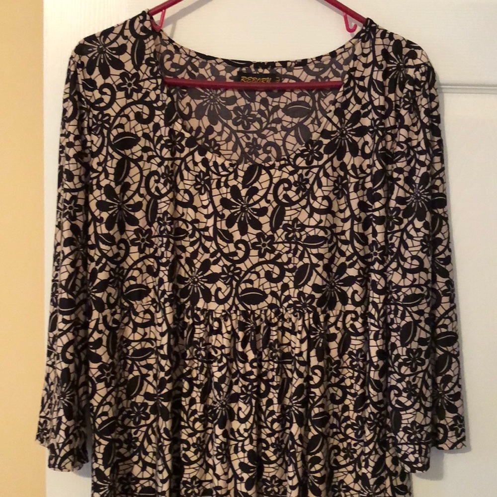 Reborn Black & Ivory Tunic
